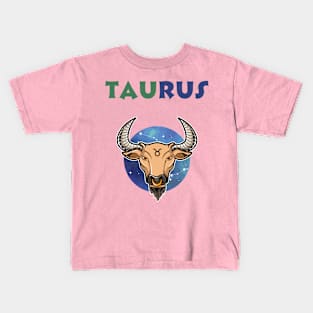 Taurus zodiac sign, Astrology, Taureans, Horoscope Kids T-Shirt